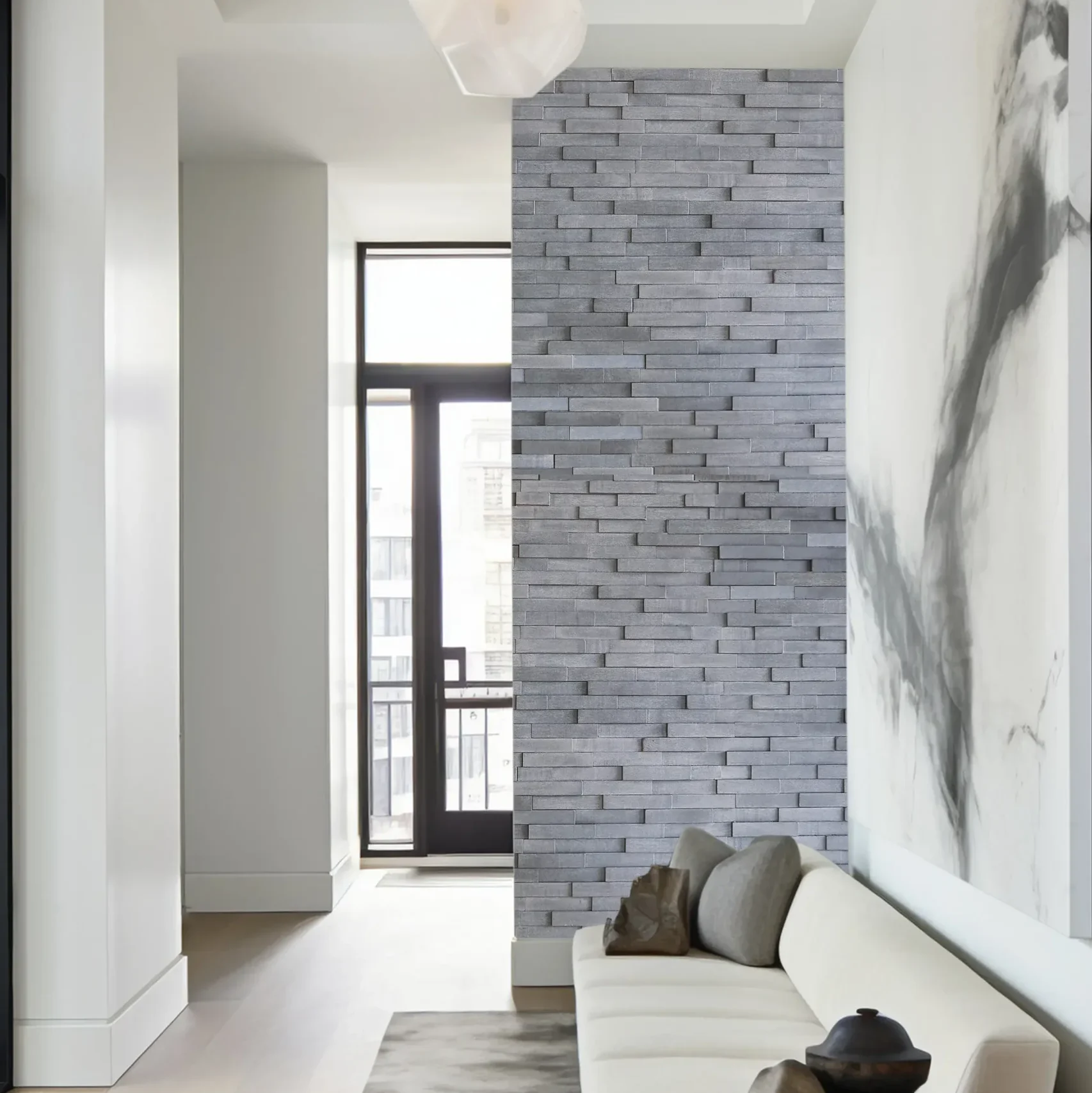 Tuscan 3D Wall Panels Smooth Anthracite - Image 5