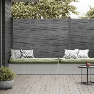 Tuscan 3D Wall Panels Smooth Anthracite