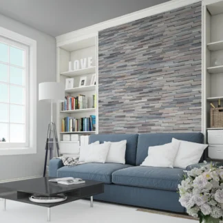 Tuscan 3D Wall Panels Smooth Silver Grey
