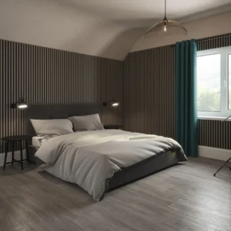 Tuscan Acoustic Wall Panel Smoked Grey