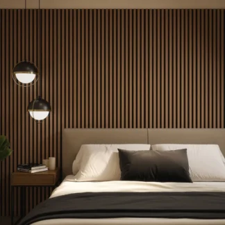 Tuscan Acoustic Wall Panel Smoked Oak