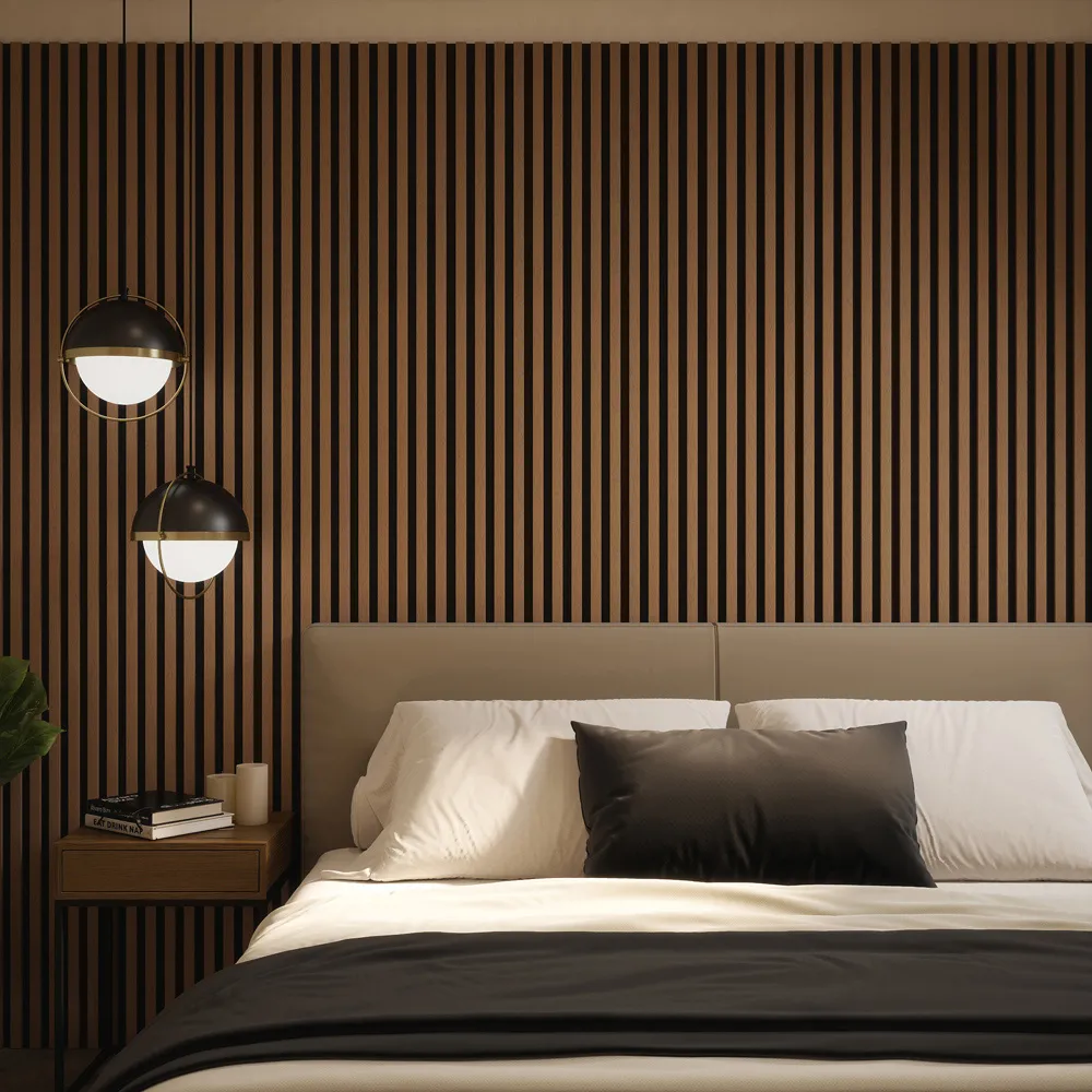 Tuscan Acoustic Wall Panel Smoked Oak